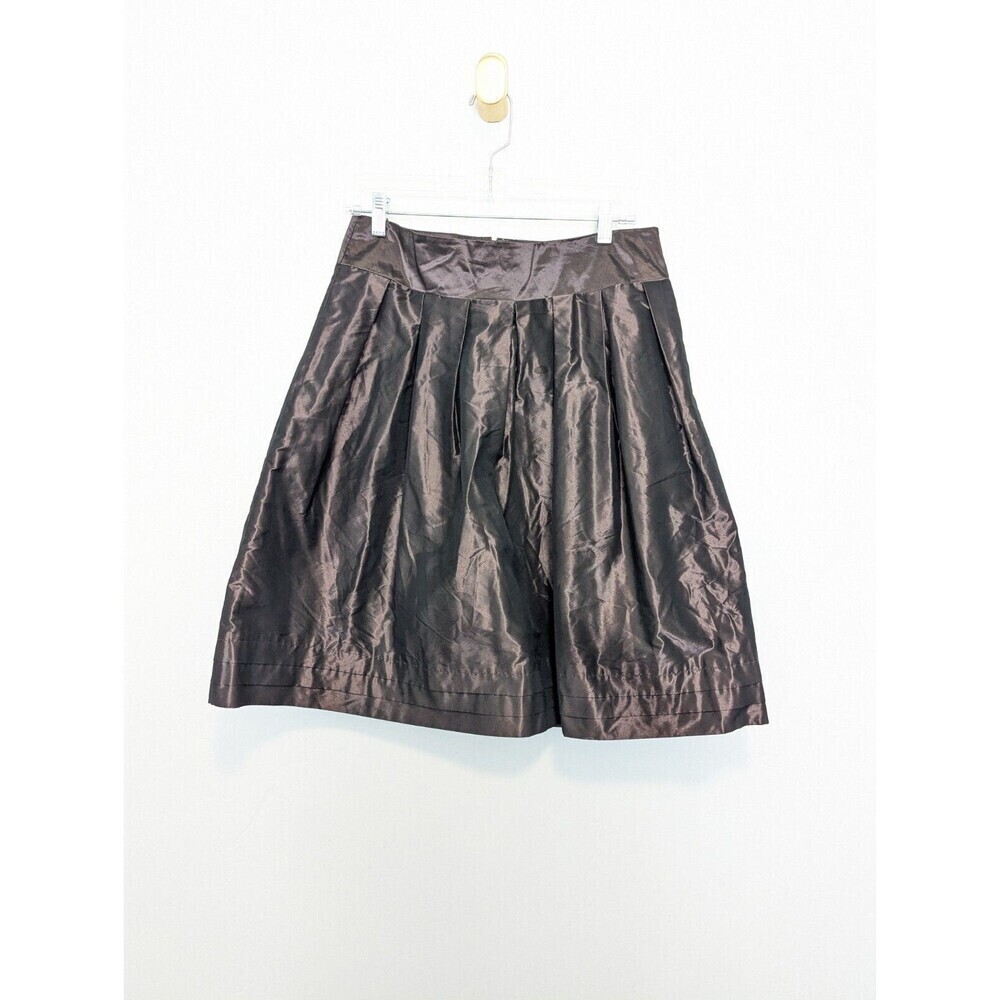 Banana Republic Skirt Womens Size 12 Brown Shimmer Cocktail Event Whimsigoth